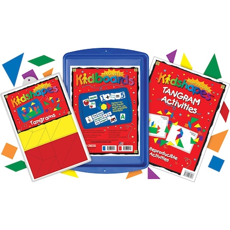 Barker Creek Learning Magnets - Tangram Activity Kit 2325